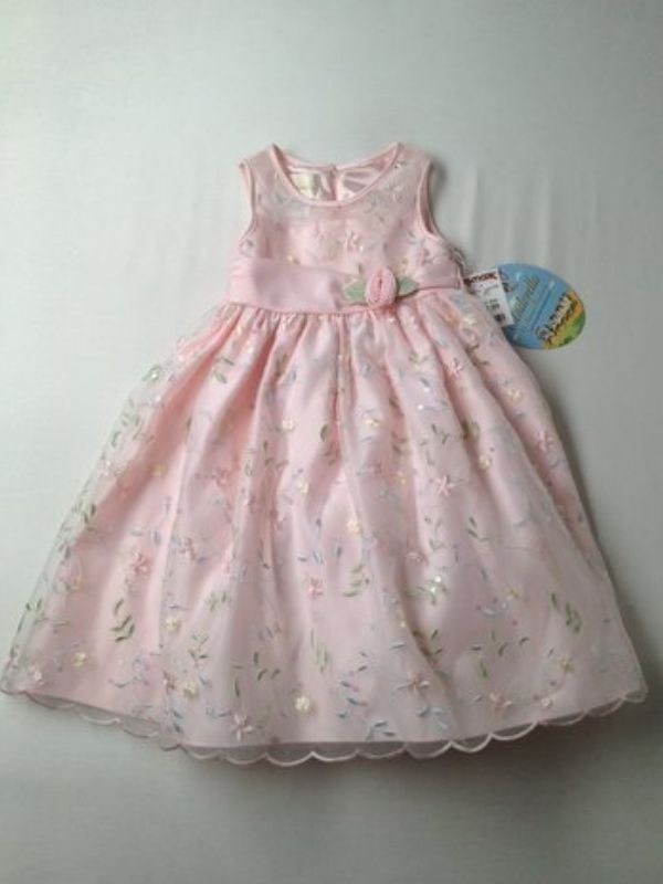 New Girl Cinderella Special Occasion Holiday Easter Party Pink Dress 