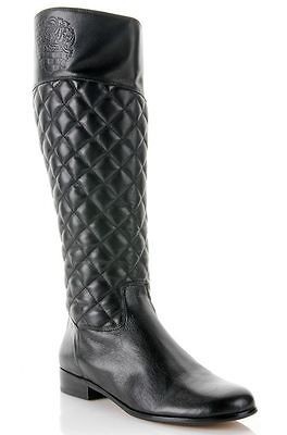 vince camuto rainer iconic quilted leather logo tall flat riding