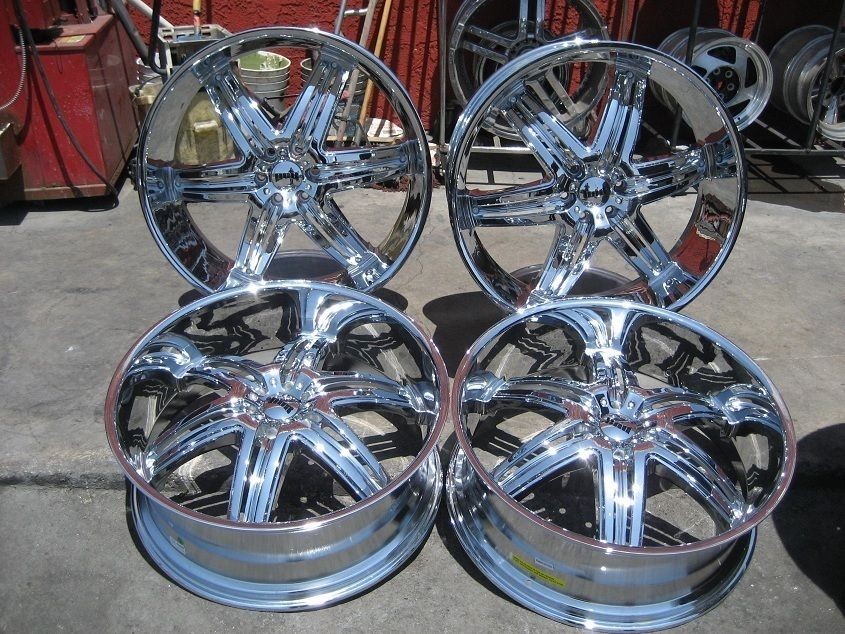 26 DUB ILLUSION CHROME WHEELS RIMS AND TIRES PACKAGE GIANNA LEXANI 