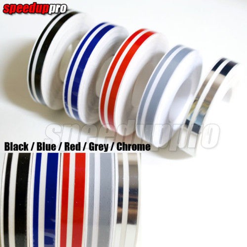 12mm PinStripe PinStriping tape decals vinyl sticker Blue Red Grey 