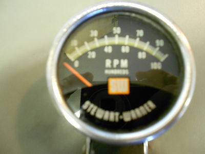 vintage stewart warner 10k rpm tachometer rare ratrod hotrod gasser