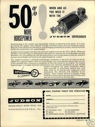 judson supercharger in Vintage Car & Truck Parts