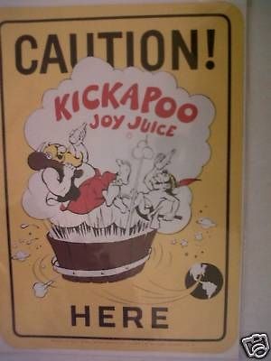 KICKAPOO JOY JUICE 6.25x8.75 WINDOW DECAL