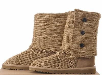 Womans Oatmeal Knit EVA sole boots US9/UK7.5/EUR4​0 