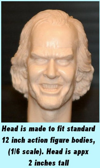 12 1/6 Custom Jack Nicholson The Shining Figure Head