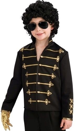Kids Michael Jackson Boy Halloween Costume Black Jacket