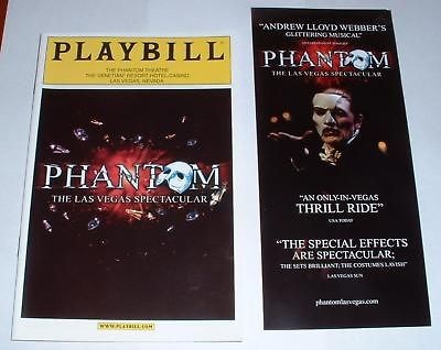 PHANTOM OF THE OPERA PLAYBILL FROM LAS VEGAS VENETIAN