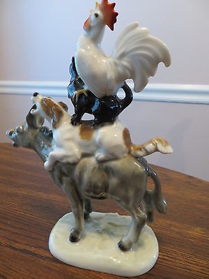 Hutschenreuthe​r Musicians of Bremen Vintage Figurine