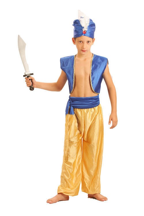 CHILDS BOYS ALADDIN SULTAN FANCY DRESS COSTUME OUTFIT