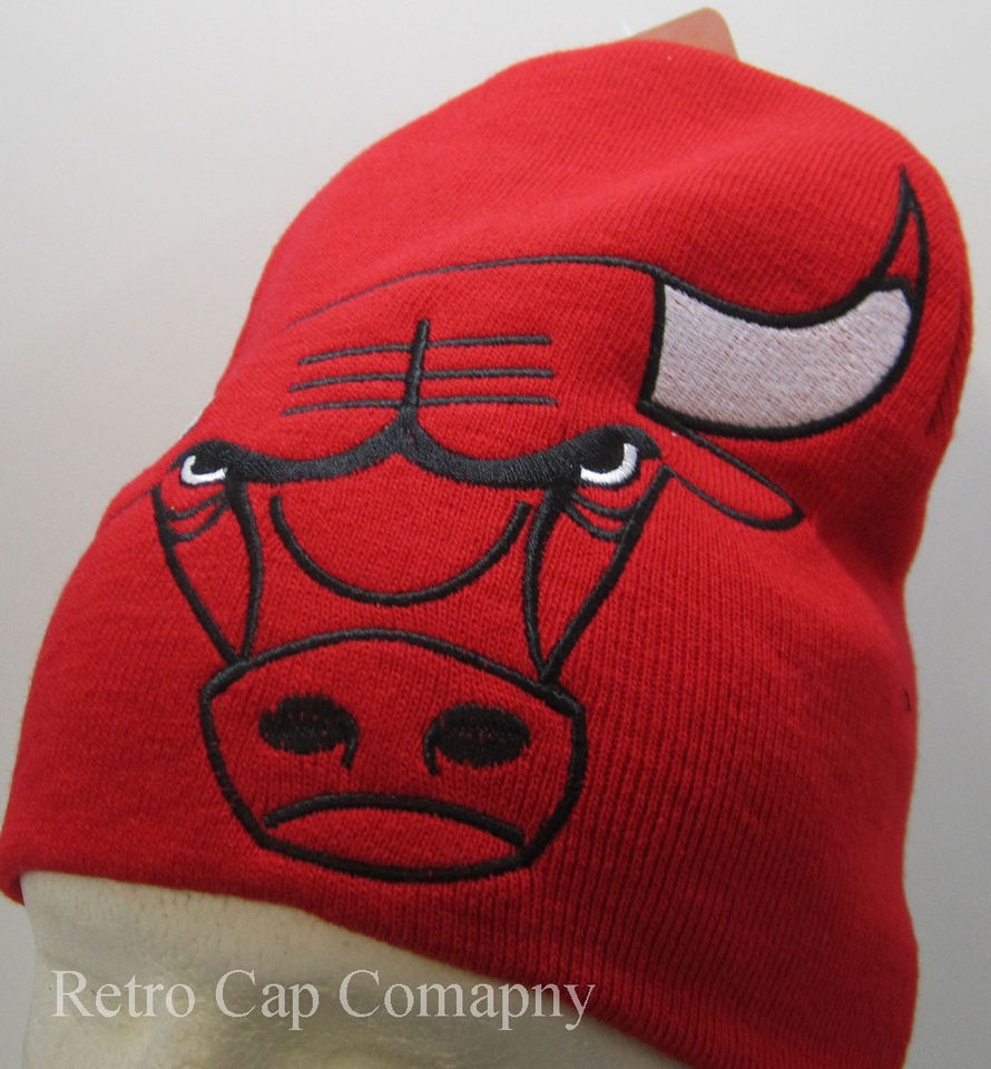 CHICAGO BULLS VINTAGE RETRO KNIT CAP BEANIE