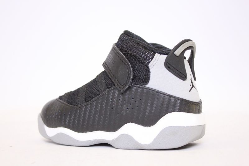 323420 010 Kids Infant Jordan 6 Rings Black/Grey/Whi​te