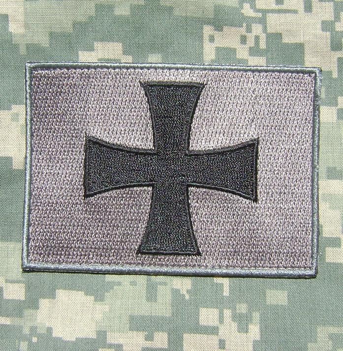   SHIELD TEMPLAR TACTICAL ARMY MORALE MILSPEC ACU DARK VELCRO PATCH