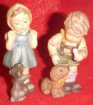 Newly listed # 628 Berta Hummel A Puppys 1st Xmas Set Of 2 Figurines