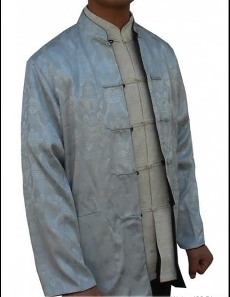 Double face Chinese mens silk clothing jacket/coat SZ M L XL XXL 