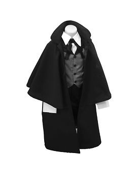 Magician Villain Vampire Costume Opera Cape Boy Small Old Time Photo 