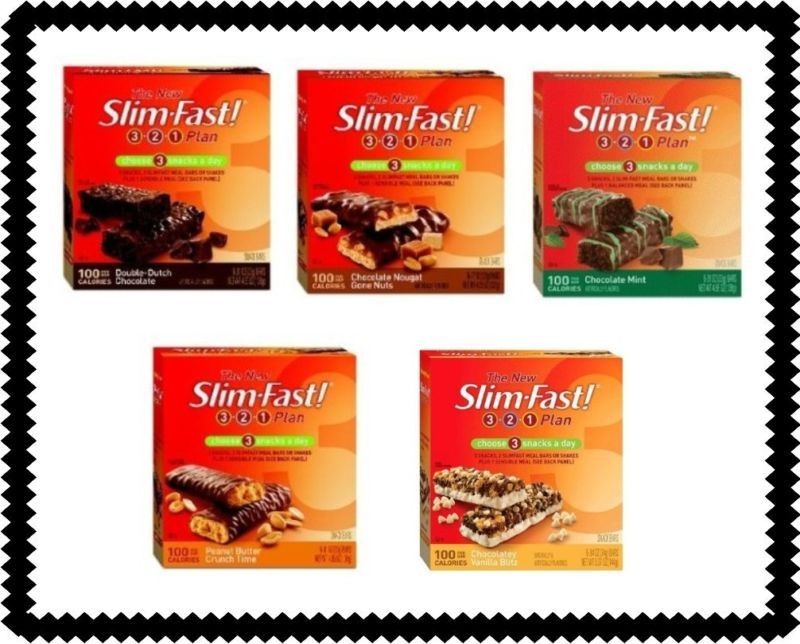 Slim Fast 3 2 1 Plan Weight Control ~ 6 Snack Bars