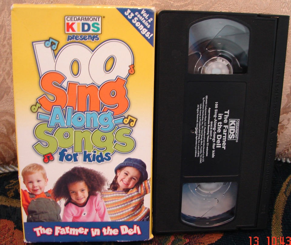   Kids THE FARMER IN THE DELL Vhs 33 of 100 Sing Along Songs V.2 RARE