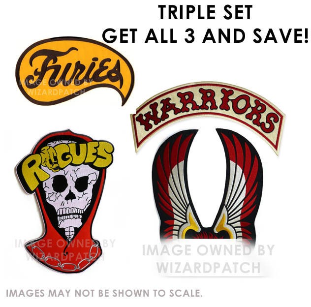   ROGUES AJAX MEZCO FURIES TRIPLE SET VEST PATCH SET HIGH QUALITY