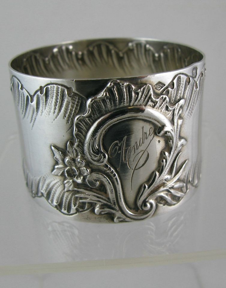 ANTIQUE FRENCH MINERVA NAPKIN RING 1876 1899