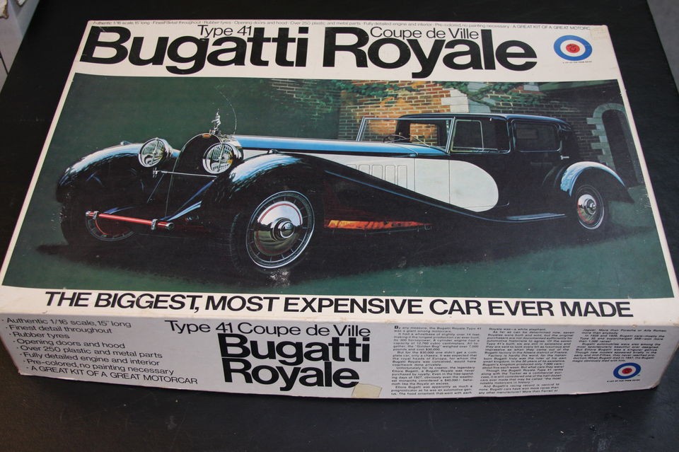 16 ENTEX BUGATTI ROYALE TYPE 41 MODEL KIT