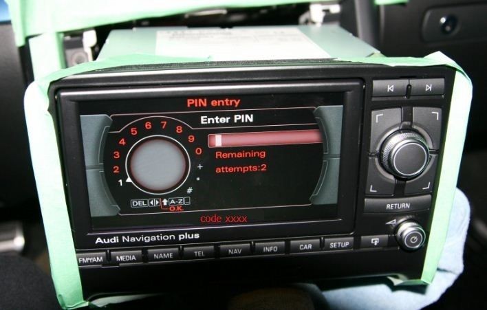 AUDI A3 A8 RNS E PU 2010 (193) Navigation Plus UNLOCK CD