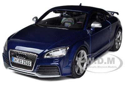 AUDI TT RS METALLIC BLUE 1/18 DIECAST MODEL CAR BY BBURAGO 11031