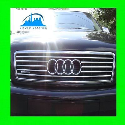   A8 CHROME TRIM FOR UPPER GRILL GRILLE W/5YR WARRANTY D2 (Fits Audi A8