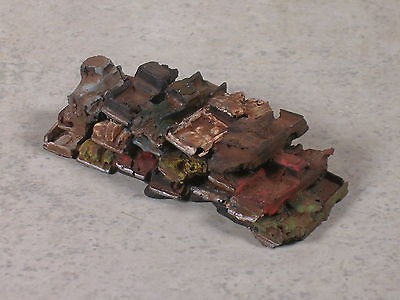 Scale Rusted Out Stack of Salvaged Pickup Trucks