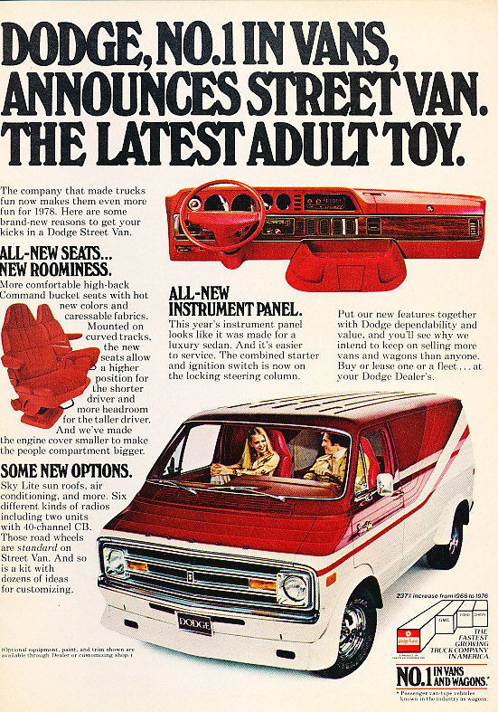 1978 Dodge Street Van   toy   Classic Vintage Advertisement Ad A65 B