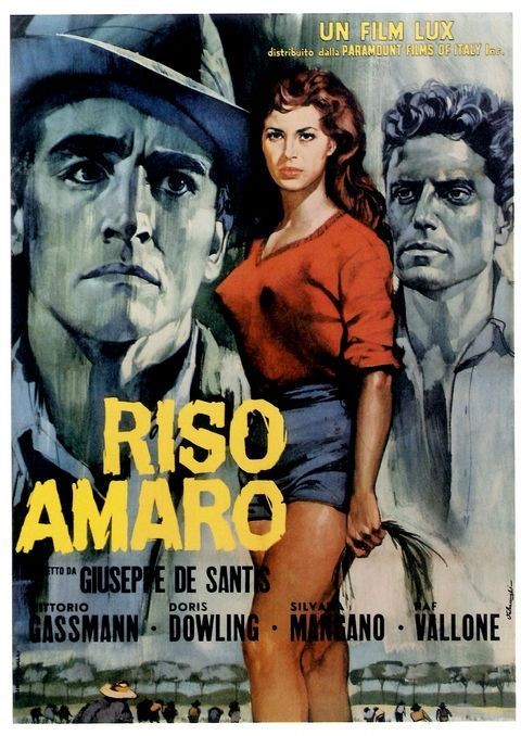 BITTER RICE (RISO AMARO POSTER  SILVANA MANGANO  ITALY UNIQUE AT  