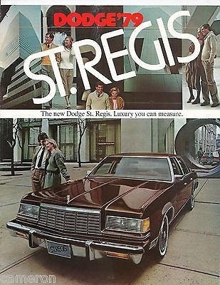 Vintage 1979 Dodge St Regis color dealers brochure ****