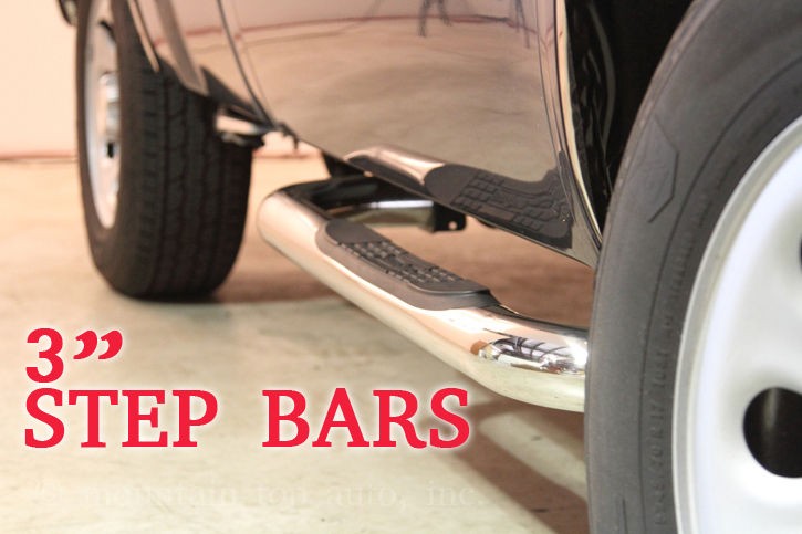  Bars Running Board Nerf Stainless Steel Chevy Tahoe Blazer C/K Yukon
