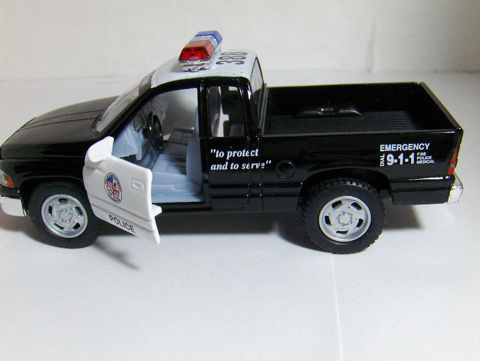 Chrysler Dodge Ram 1500 4 x 4 Pick up Truck Police Pullback Action 