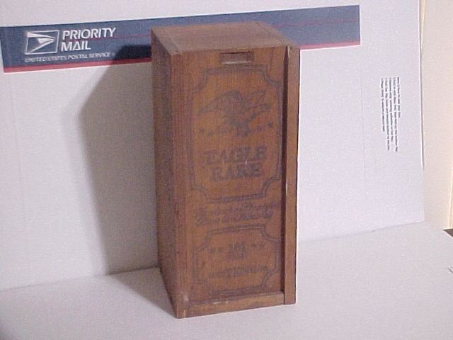 EAGLE RARE KENTUCKY STRAIGHT BOURBON TEN YEAR WHISKEY ADVERTISING WOOD 