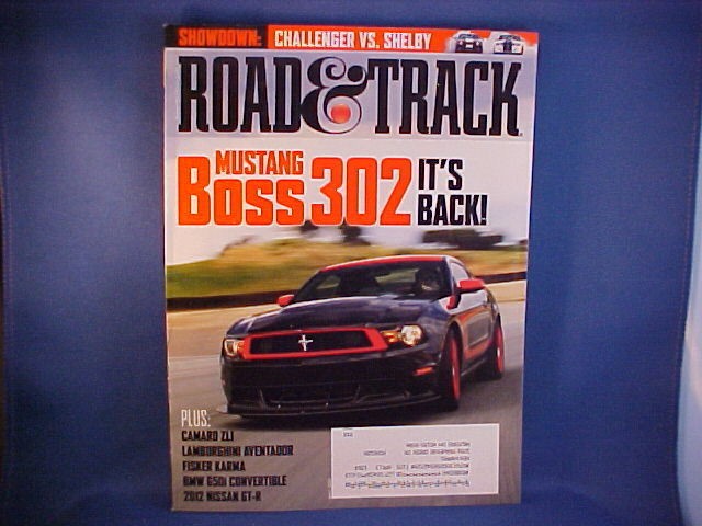 2011 Shelby GT350, Dodge CHALLENGER SRT8, Chevy CAMARO ZL1, 2012 Boss 