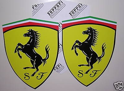 FERRARI MAGNETIC 4 EMBLEM SHIELDS Kit 308 328 348 355