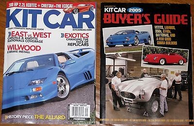Kit Car magazines 2004 05   Corvettes, Daytonas, Cobra, Lamborghini 