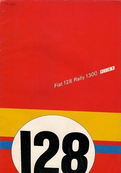 Fiat 128 Rally 1300 1973 UK Market Sales Brochure