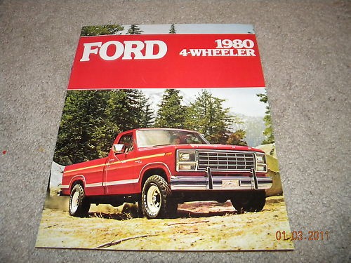 1980 FORD BRONCO F150 F250 4 WHEELER SALES BROCHURE