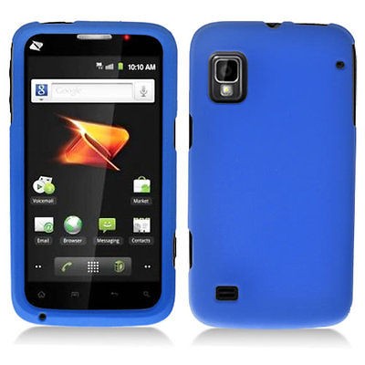 Blue Protector Hard Snap On Cover Case for ZTE Warp N860 Boost Mobile 