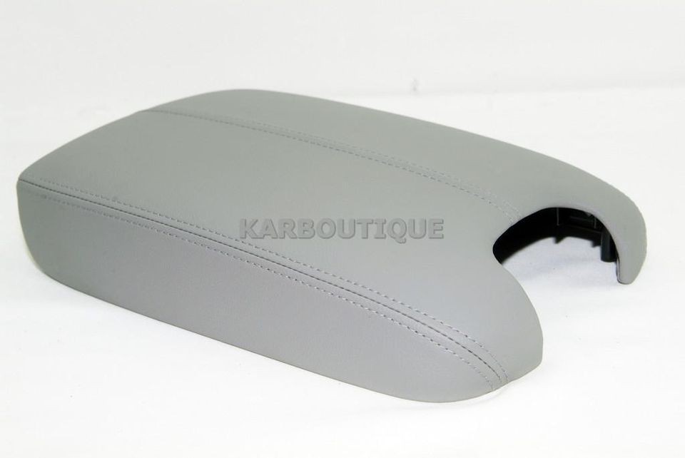   HONDA ACCORD GRAY REAL LEATHER CONSOLE LID ARMREST COVER (Fits Honda