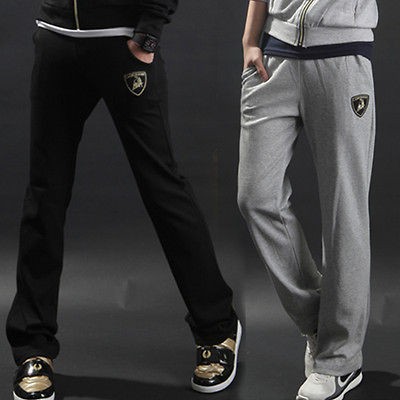 New LAMBORGHINI slim fit Casual pants (BLACK, GRAY)