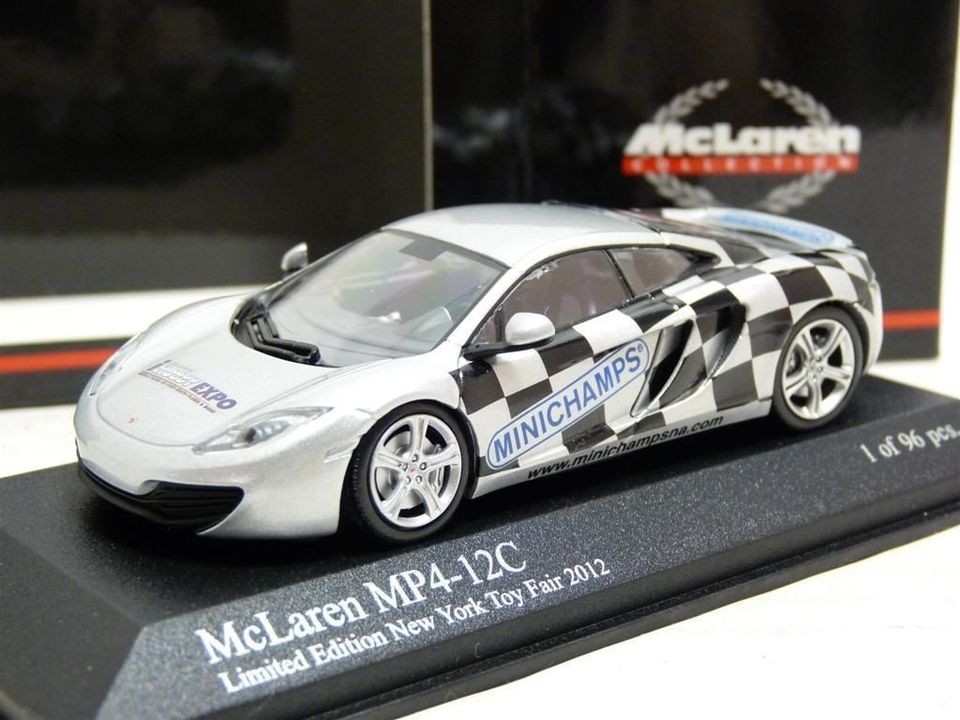 Minichamps 533133024 1/43 McLaren MP4 12C 2012 NY Toy Fair Diecast 