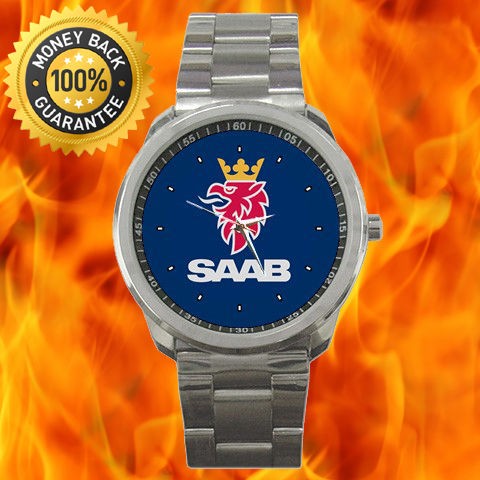 New Saab Scania Car Logo Sport Metal Watch Fit T Shirt