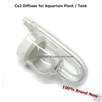 Clear Glass CO2 System Diffuser for Plant s Aquarium Tank and PH 