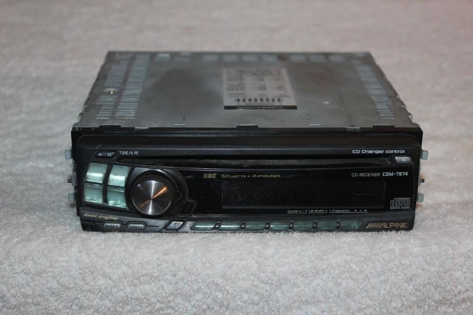 ALPINE Vtg CD Player Face Off Changer Contol 7874