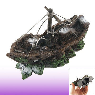 aquarium decorations boat