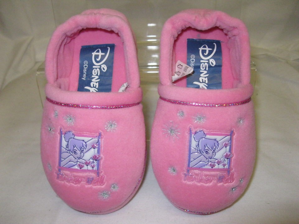 Girls Disney Tinkerbell Pink Slipper Shoes TINKERBELL