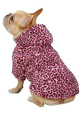 XX SMALL teacup yorkie poodle PINK HOODED DOG COAT sweater clothes 