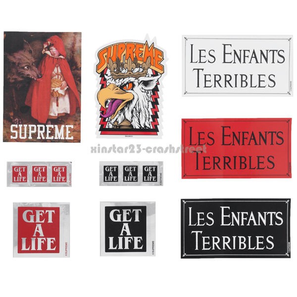 Supreme FW12 sticker (red riding hood,get a life,les enfants terribles 